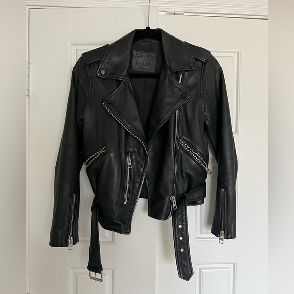 AllSaints Balfern Leather Biker Jacket - Picture 5 of 5